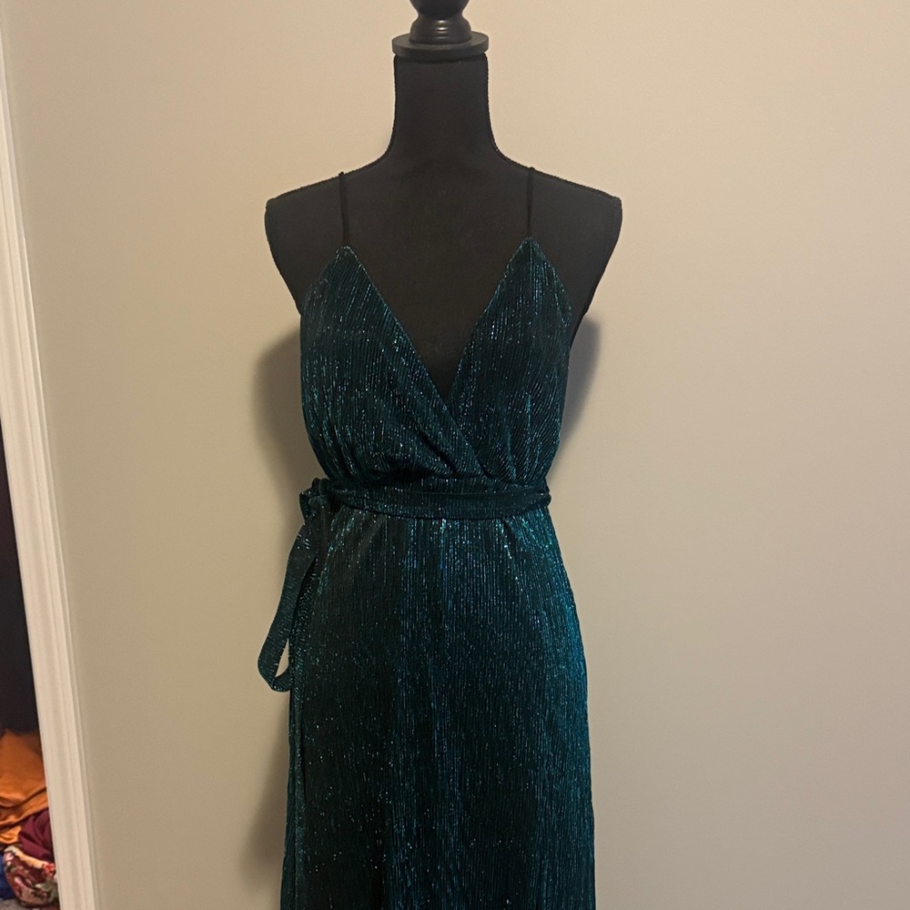 Elegant Teal Evening Dress